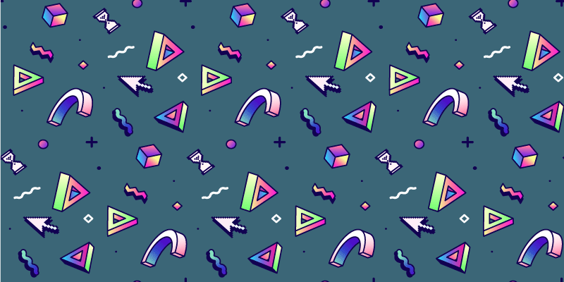 비닐 카펫 정리 기하학적 컬러 스플래시 - TenStickers