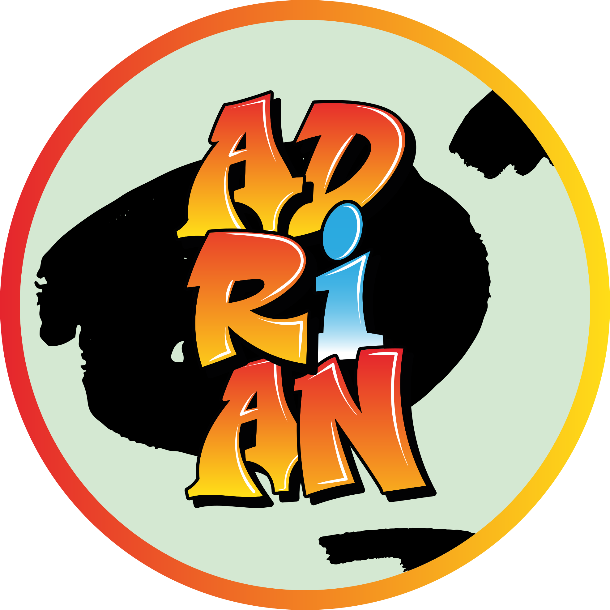 이름이있는 비닐 카펫 다채로운 이름 디자인 - TenStickers