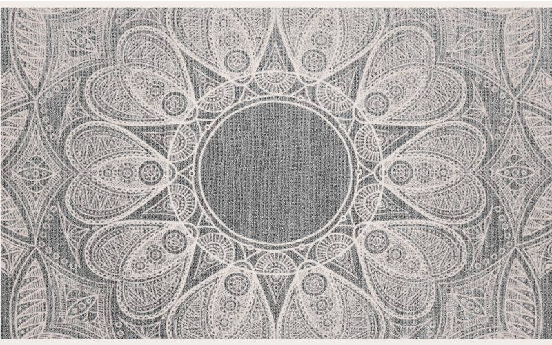 만다라 비닐 카펫 세련된 원형 모티브 - TenStickers