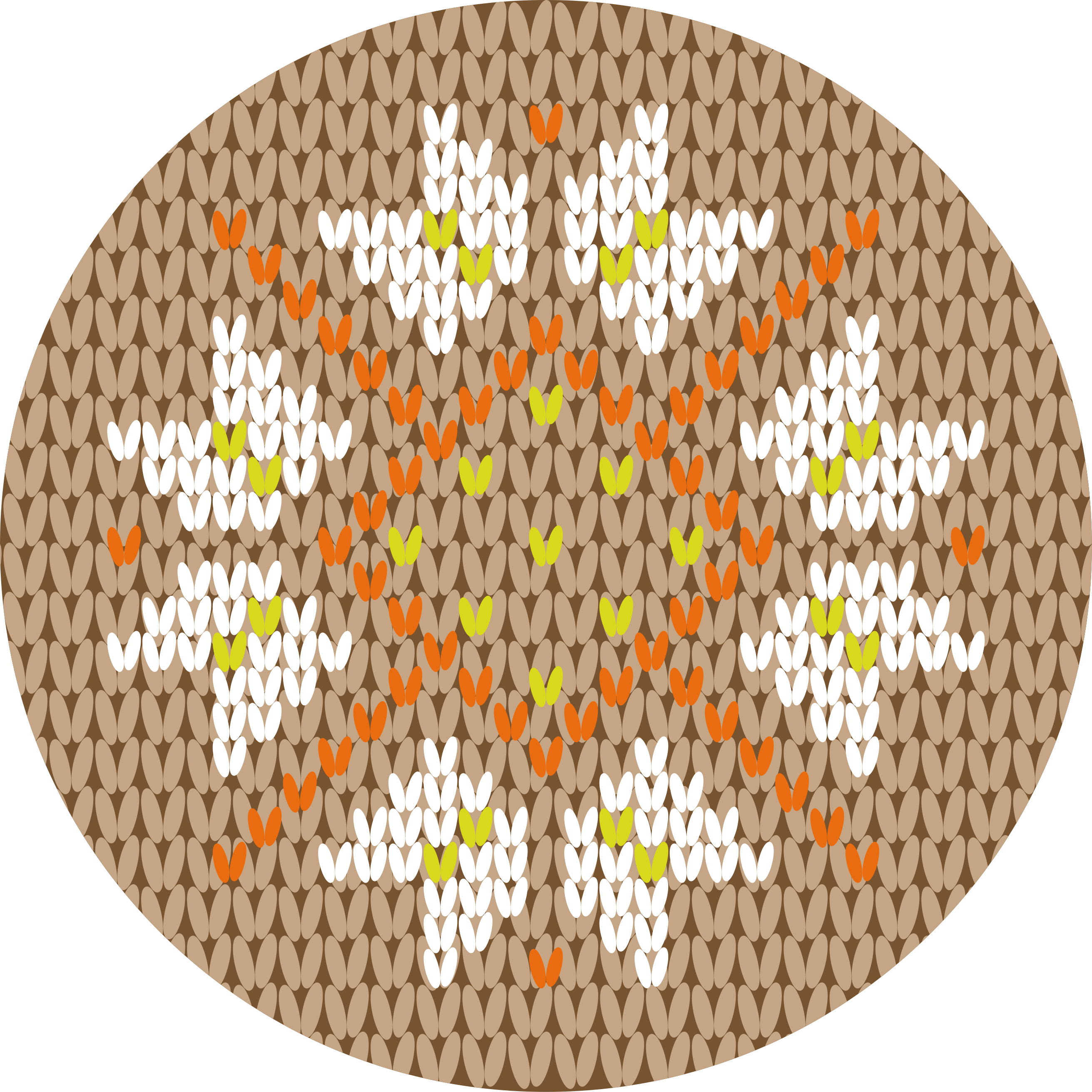 비닐 현관 카펫 꽃 장식 스타일 - TenStickers