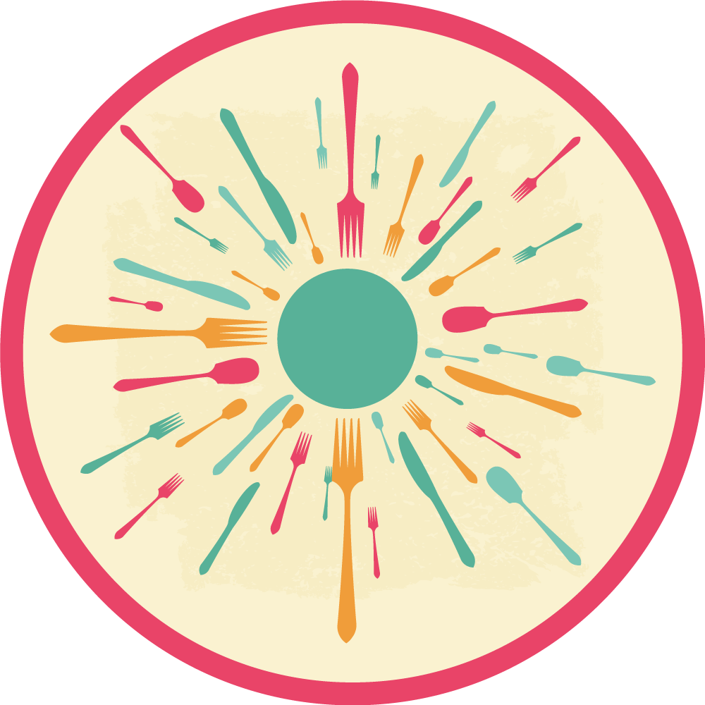 비닐 주방 카펫 다채로운 식기 폭발 - TenStickers