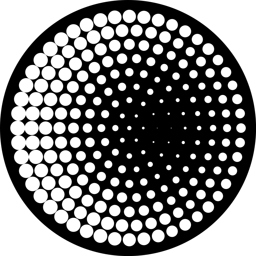 기하학적 효과 비닐 카펫 점선 패턴 - TenStickers