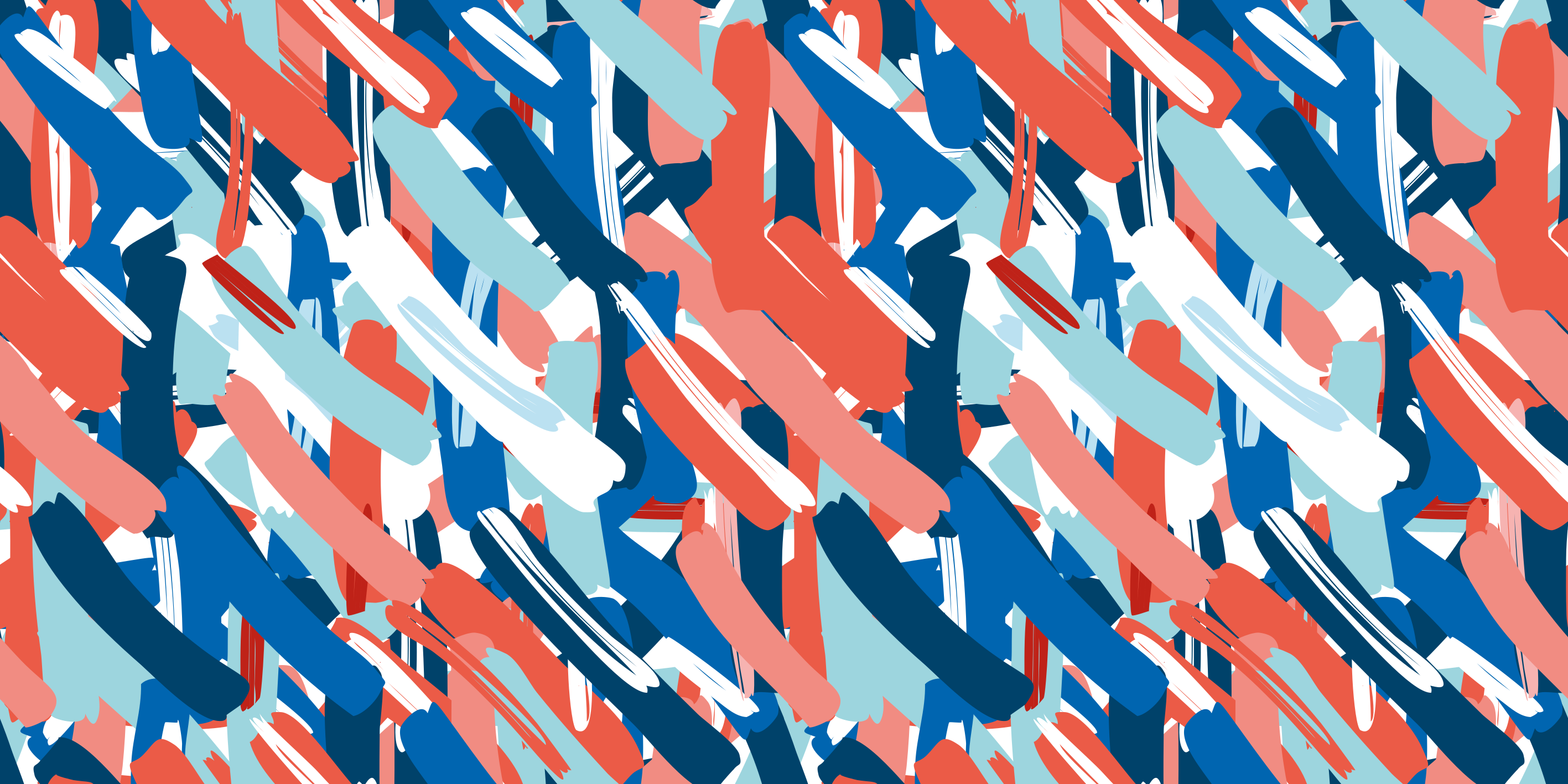 모던 효과 비닐 카펫 다채로운 붓터치 - TenStickers