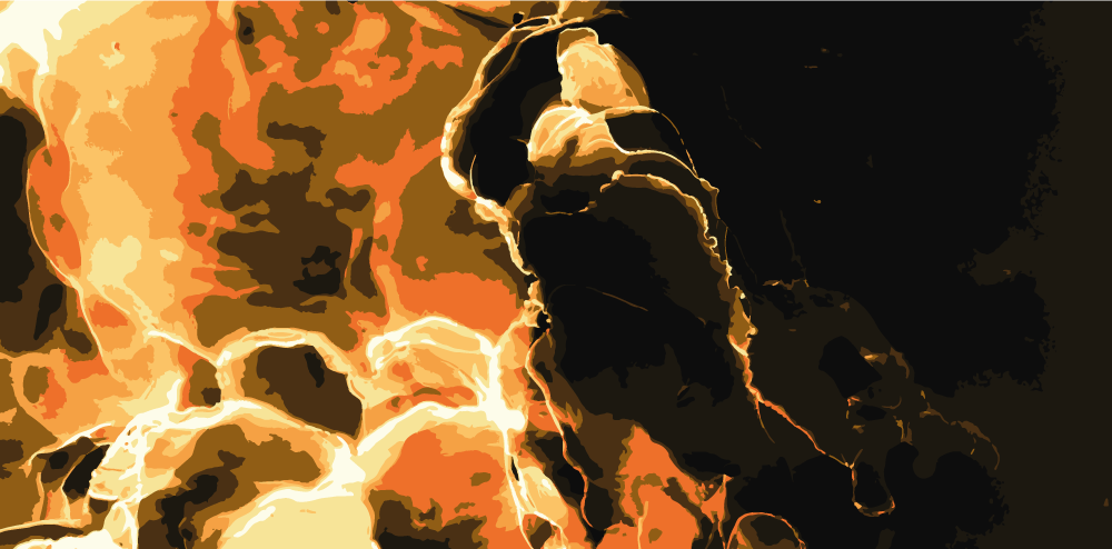 대리석 비닐 러그 불꽃 효과 - TenStickers