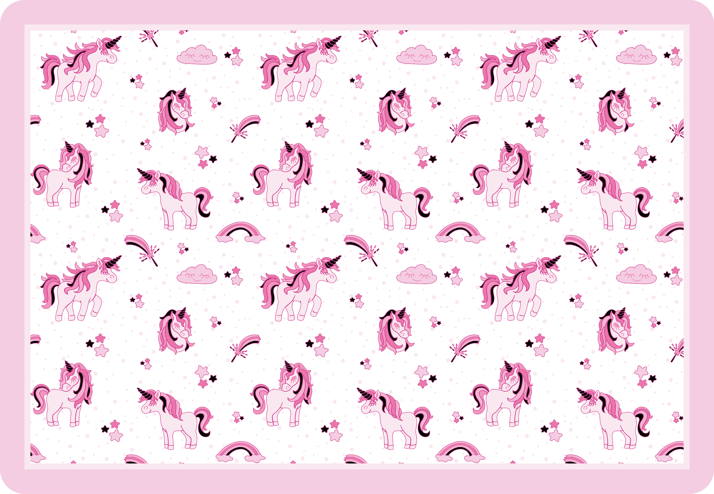 어린 이용 비닐 카펫 유니콘 환상 세계 - TenStickers