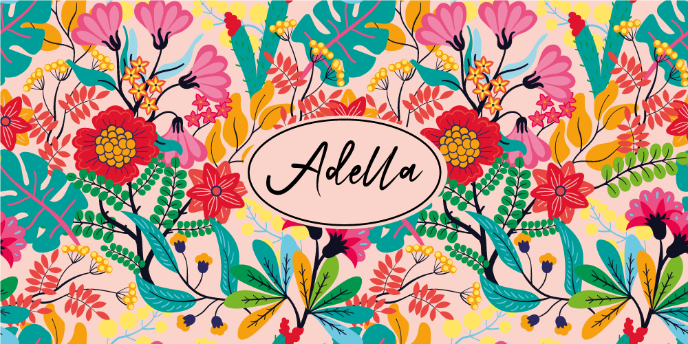 침실용 비닐 카펫 꽃무늬 맞춤 디자인 - TenStickers