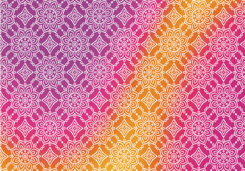 만다라 비닐 카펫 우아한 그라데이션 - TenStickers