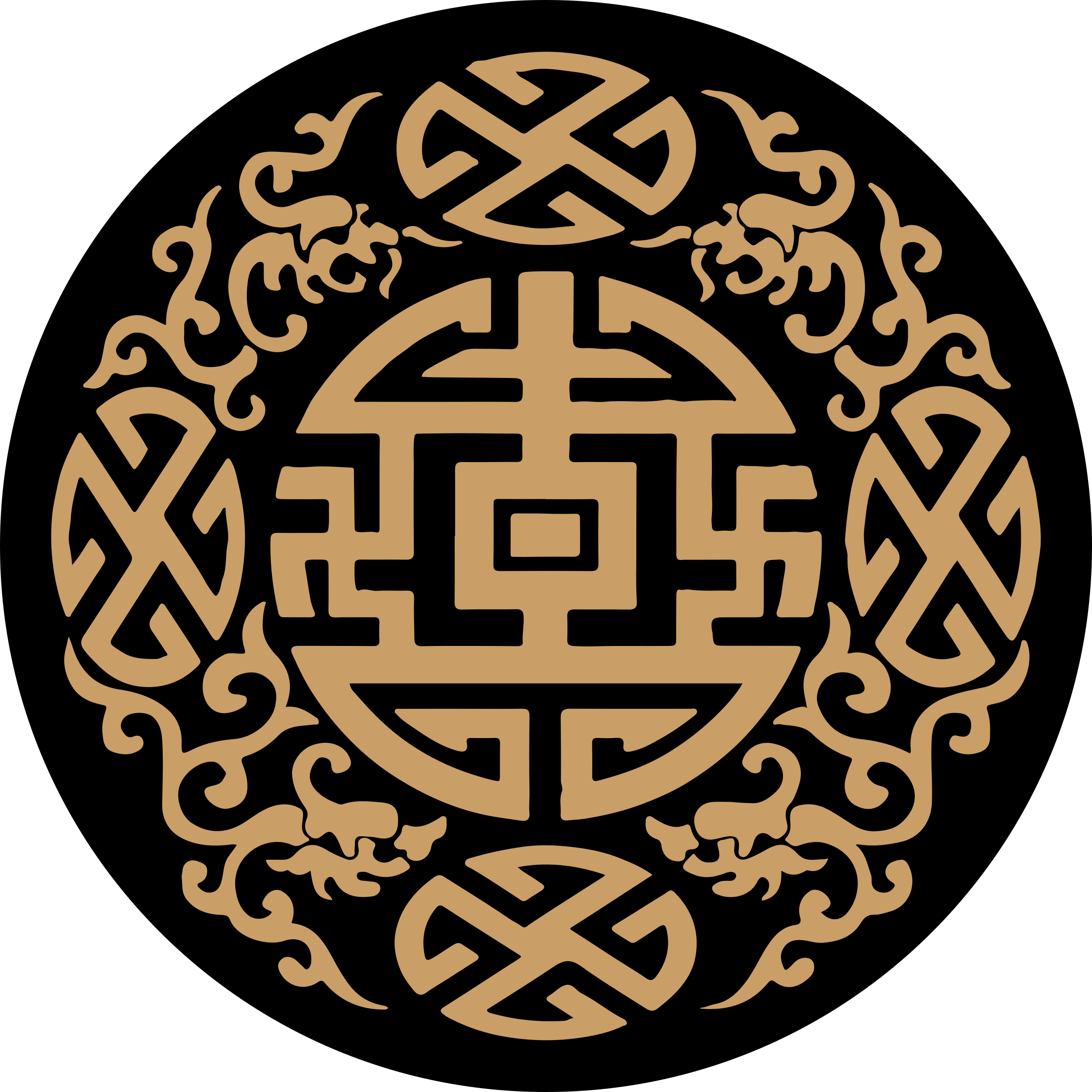 비닐 카펫 게시판 문화적 상징 모티프 - TenStickers