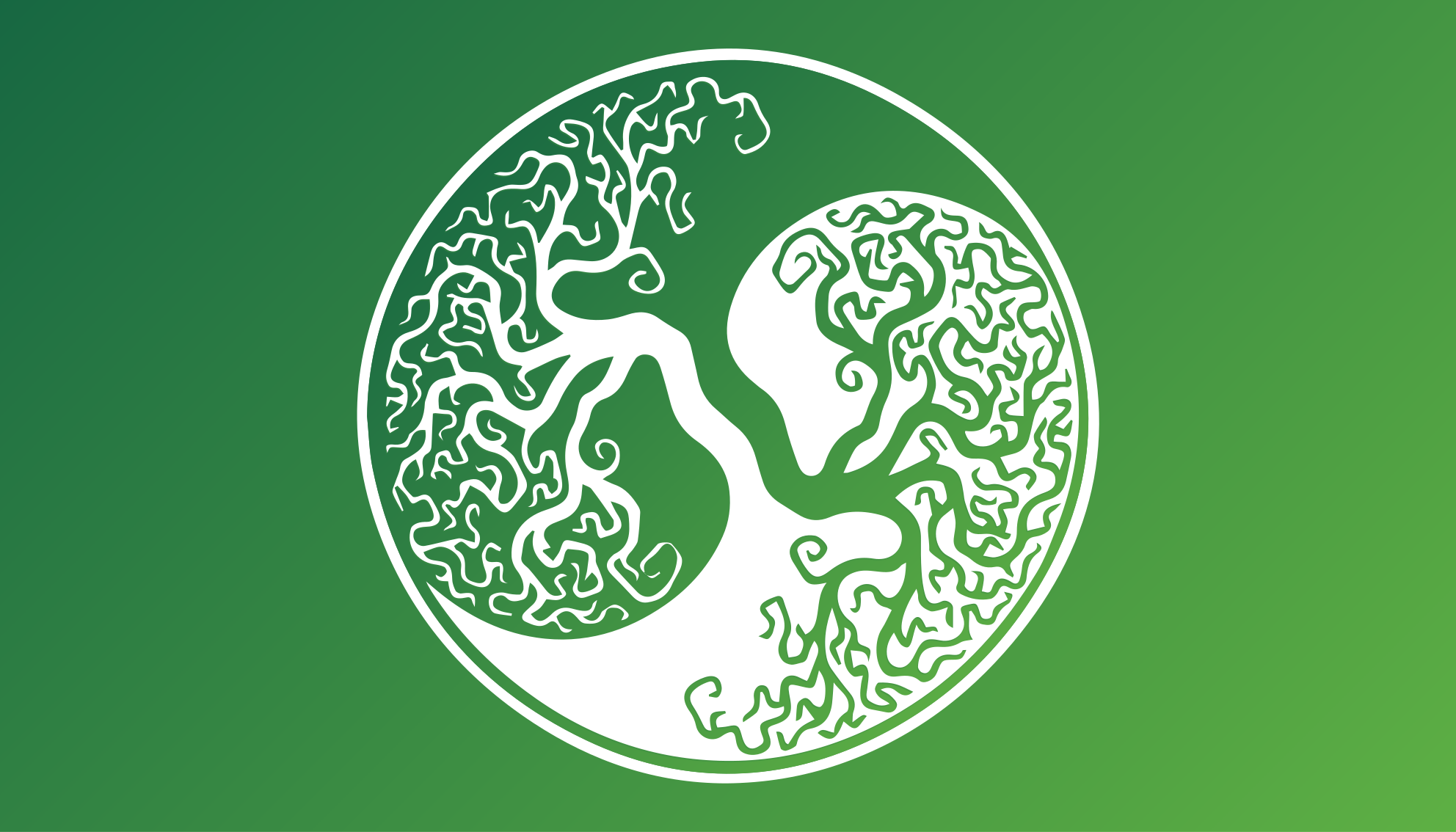 비닐 카펫 자연 나무 실루엣 원 - TenStickers