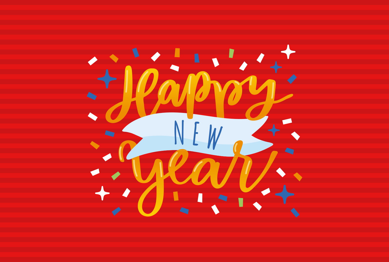 비닐 크리스마스 카펫 새해 축하용 - TenStickers