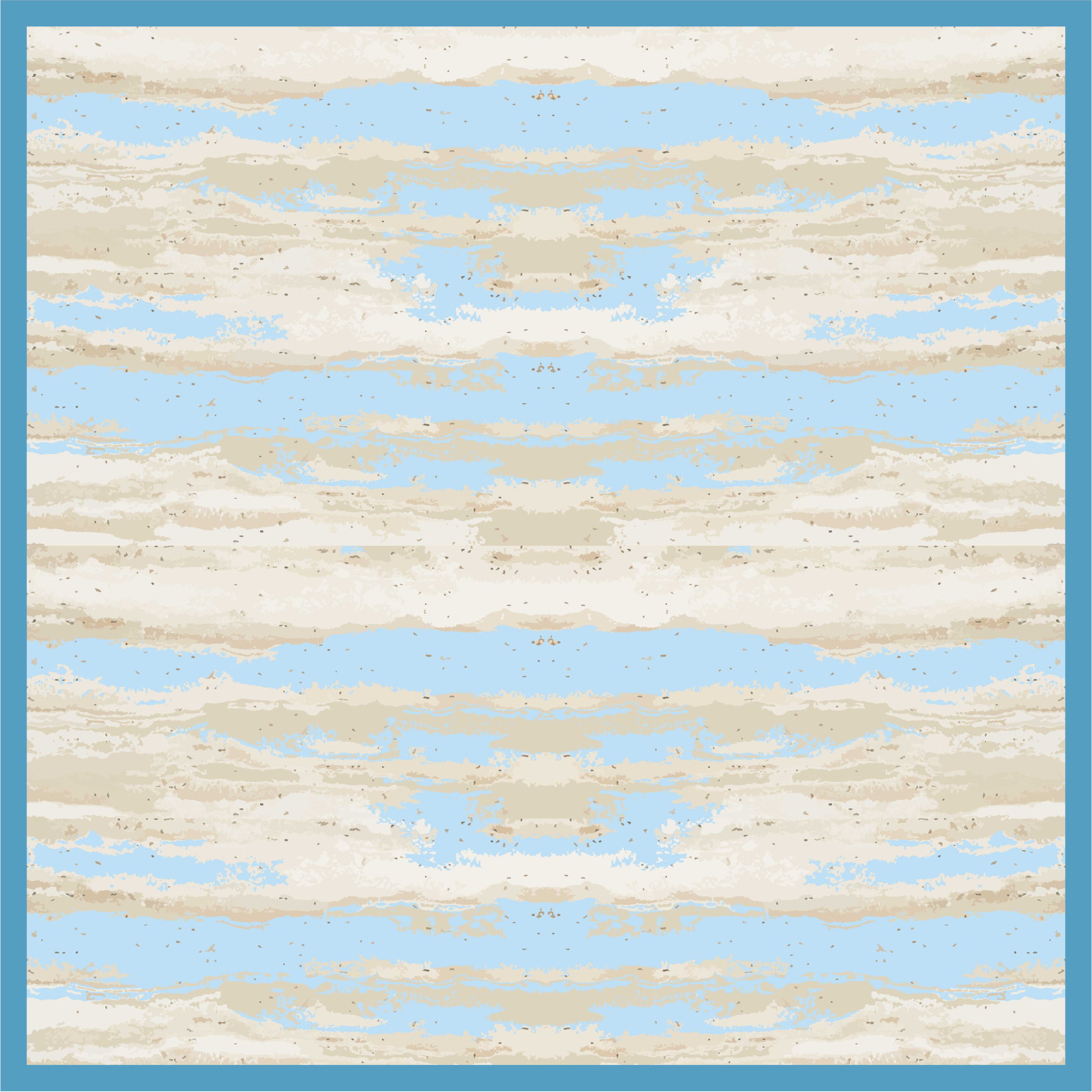 우드 효과 비닐 카펫 회색과 파랑 모방 - TenStickers