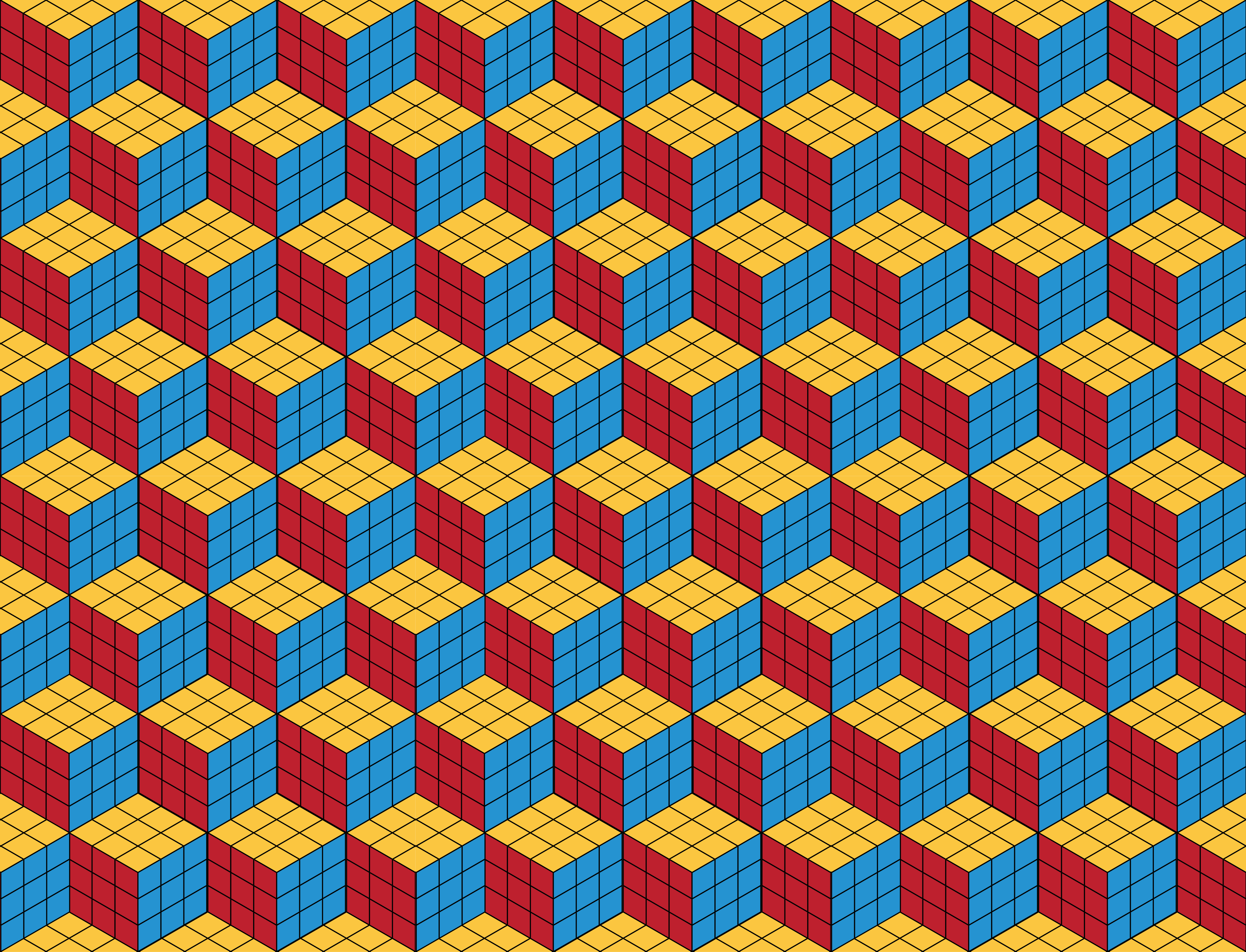 비닐 게임 카펫 큐빅 퍼즐 패턴 - TenStickers