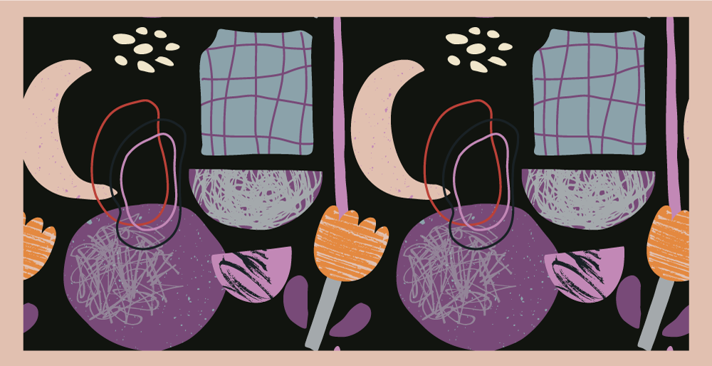 모던 효과 비닐 카펫 밤의 기하학적 요소 - TenStickers