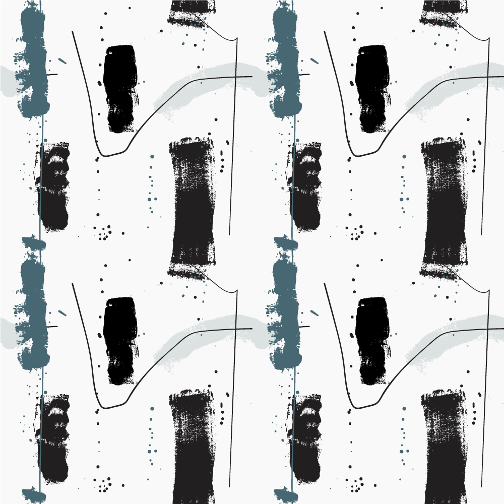 미니멀리스트 효과 비닐 카펫 선형 추상 도형 - TenStickers
