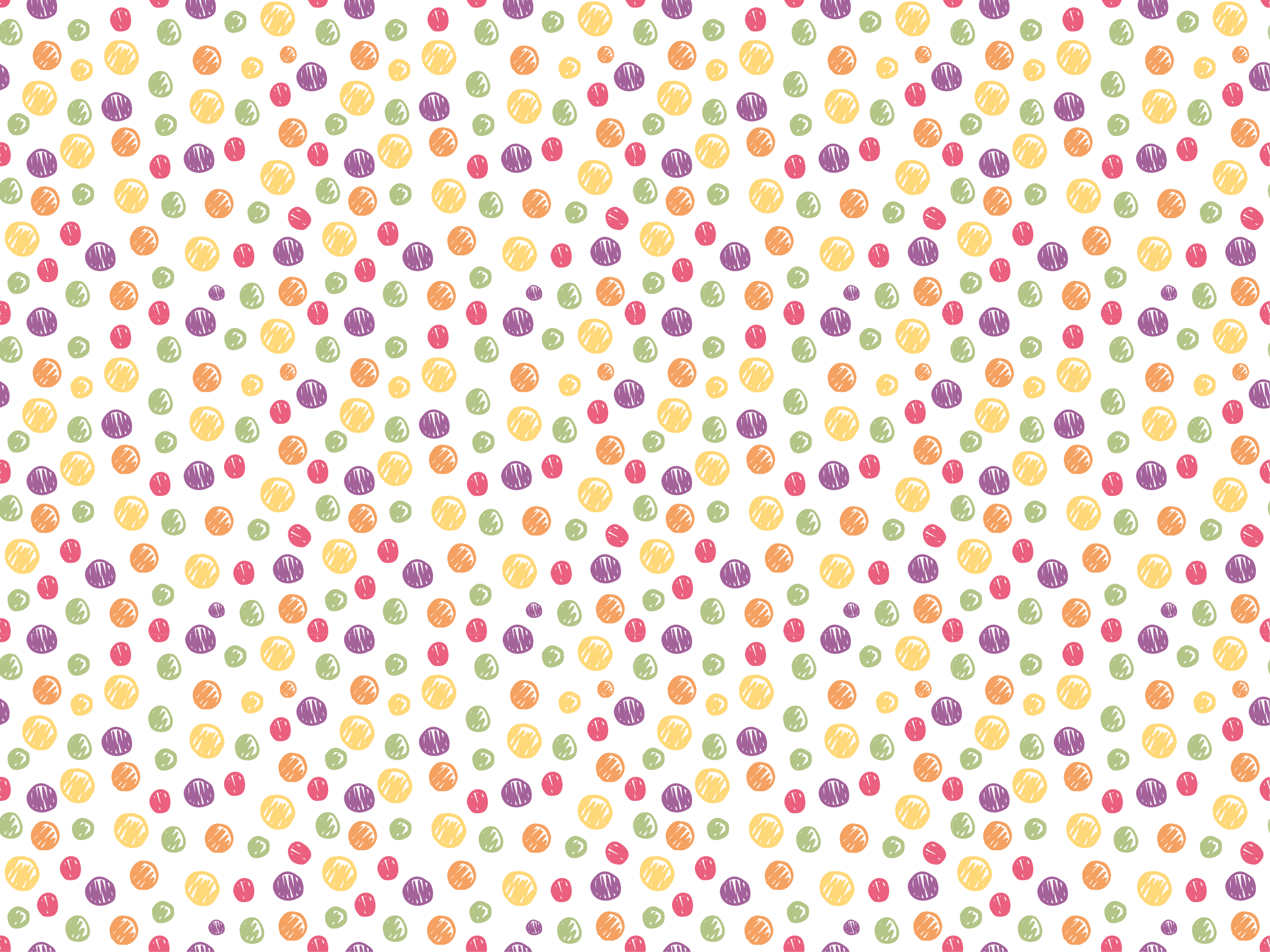 어린 이용 비닐 카펫 다채로운 물방울 무늬 - TenStickers