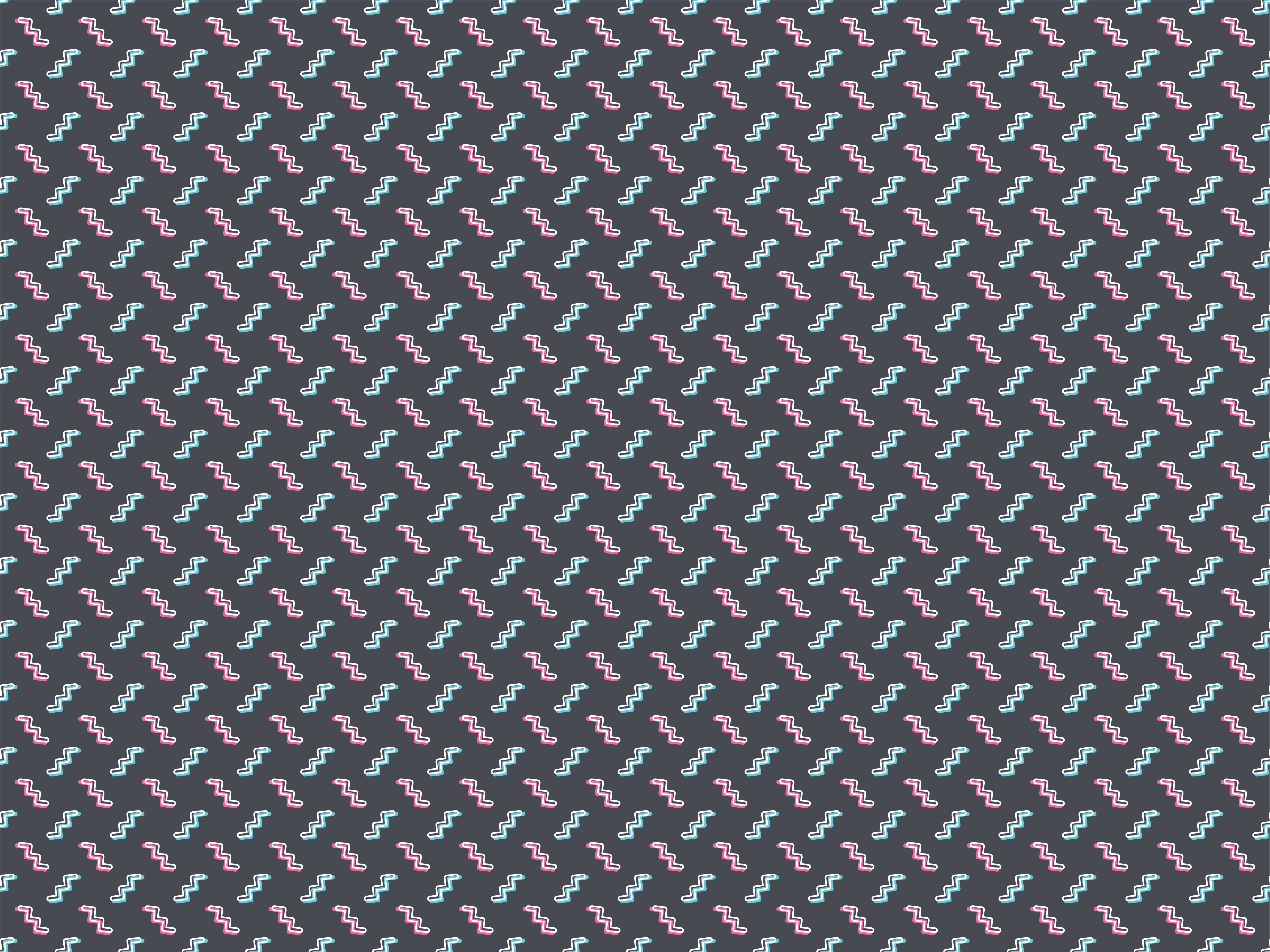 지그재그 추상 기하학 패턴 침실 깔개 - TenStickers