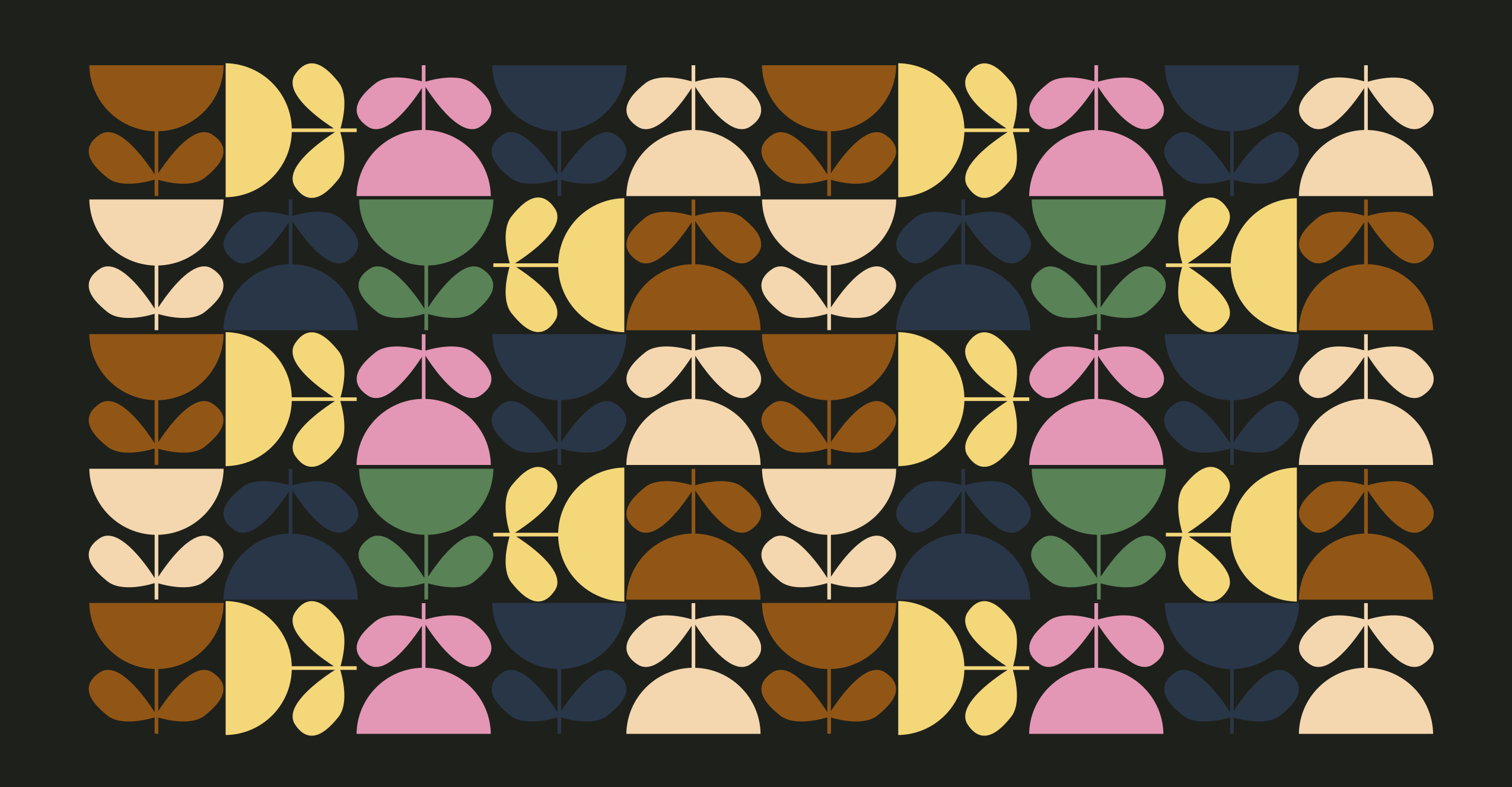 비닐 카펫 타일 효과 생동감 있는 잎 모티프 - TenStickers