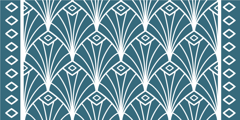 어린 이용 비닐 카펫 아르데코 패턴 - TenStickers