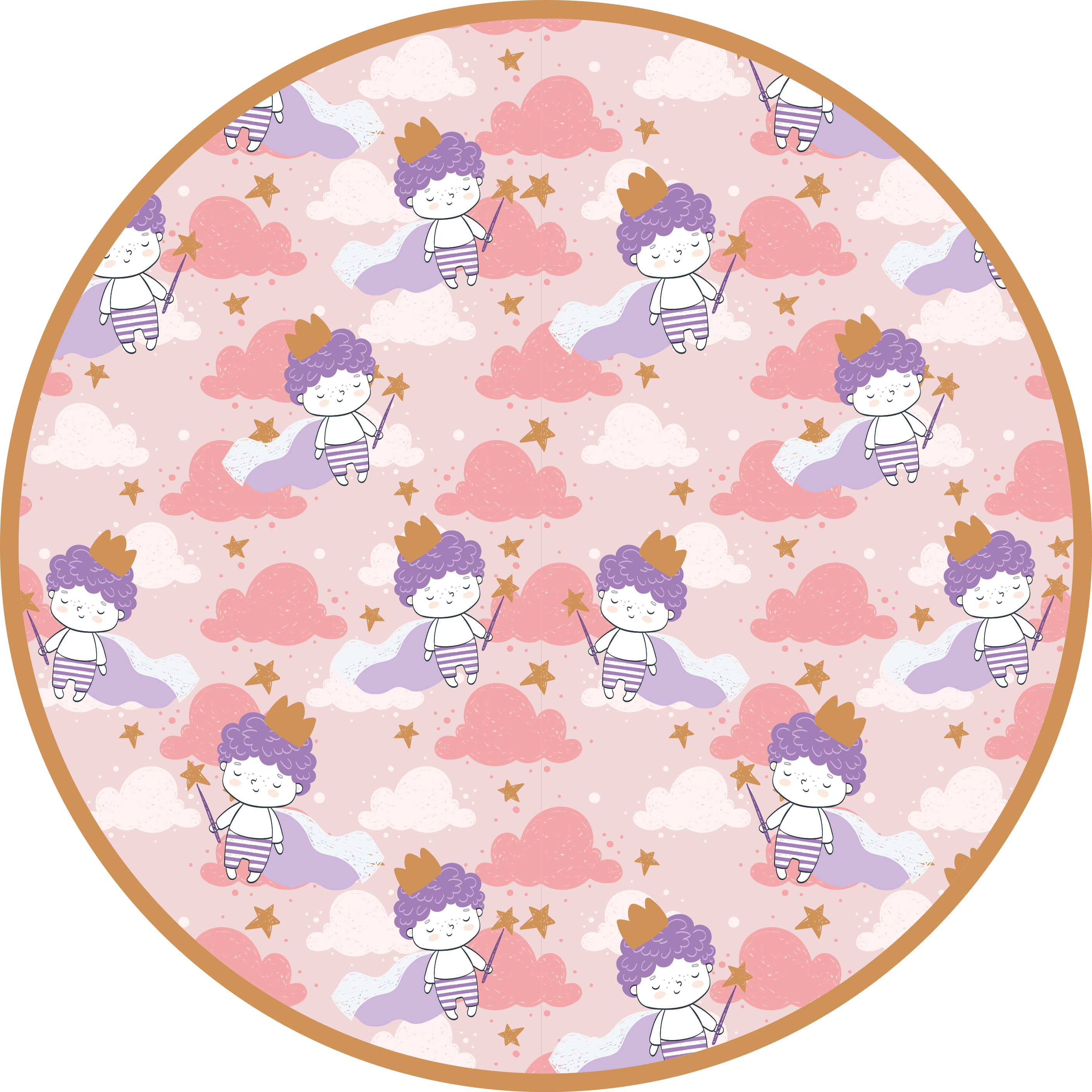 어린 이용 비닐 카펫 마법 구름 왕국 - TenStickers