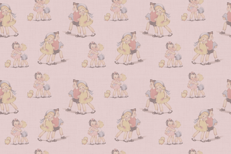 어린 이용 비닐 카펫 레트로 장난감 친구들 - TenStickers