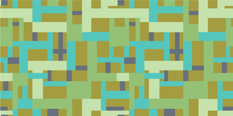 기하학적 효과 비닐 카펫 그린 색상 세그먼트 - TenStickers