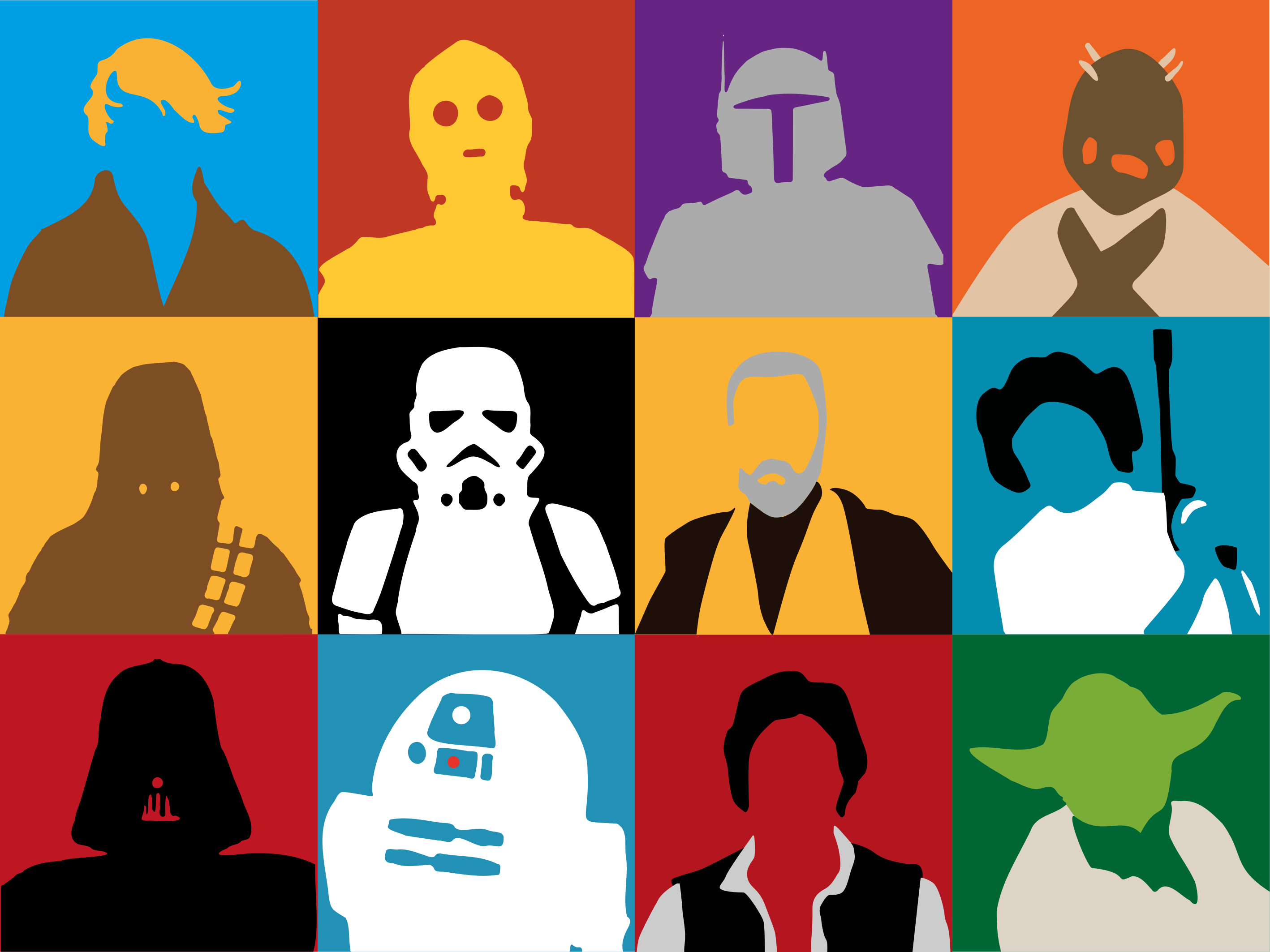 어린 이용 비닐 카펫 아이코닉 캐릭터 실루엣 - TenStickers