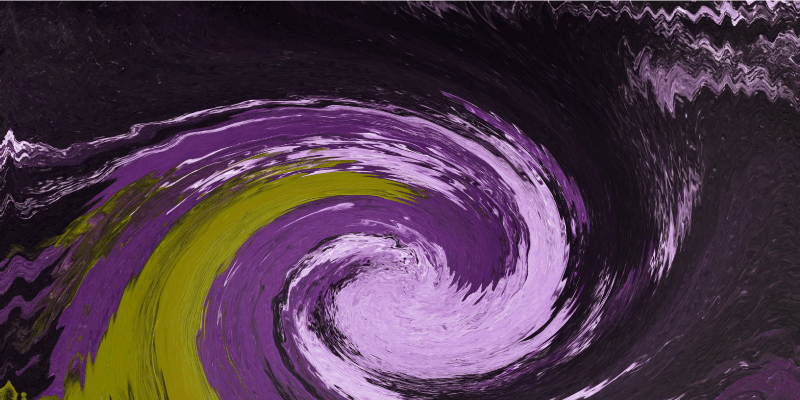 열대 효과 비닐 카펫 나선형 색상 흐름 - TenStickers