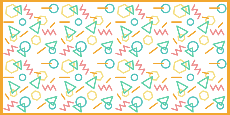 어린 이용 비닐 카펫 다채로운 모양 패턴 - TenStickers