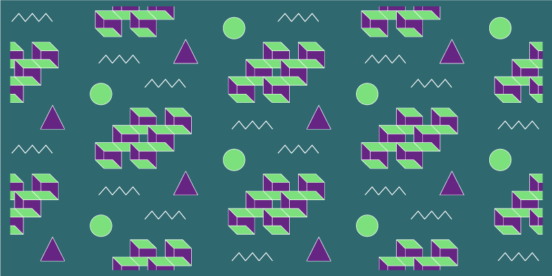 착시 빈티지 깔개 - TenStickers