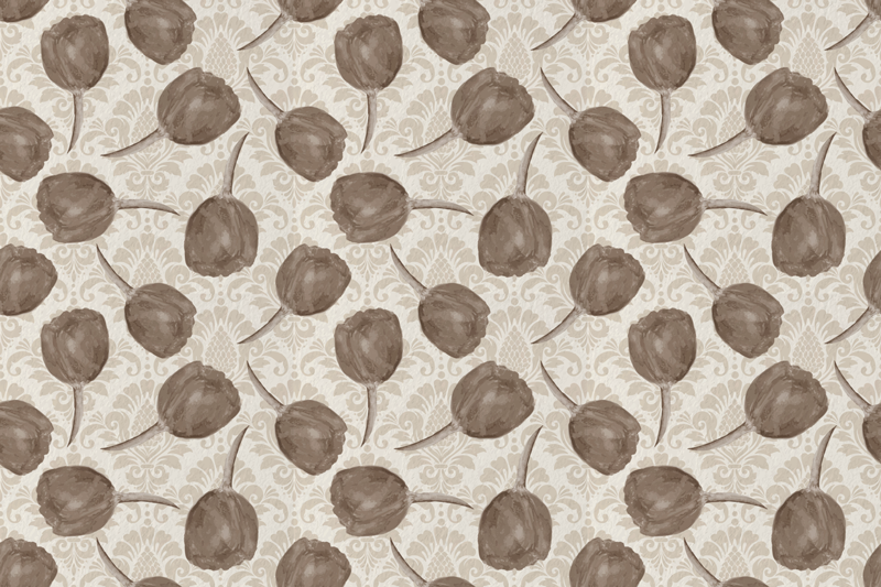 비닐 카펫 꽃과 식물 부드러운 식물 모티프 - TenStickers