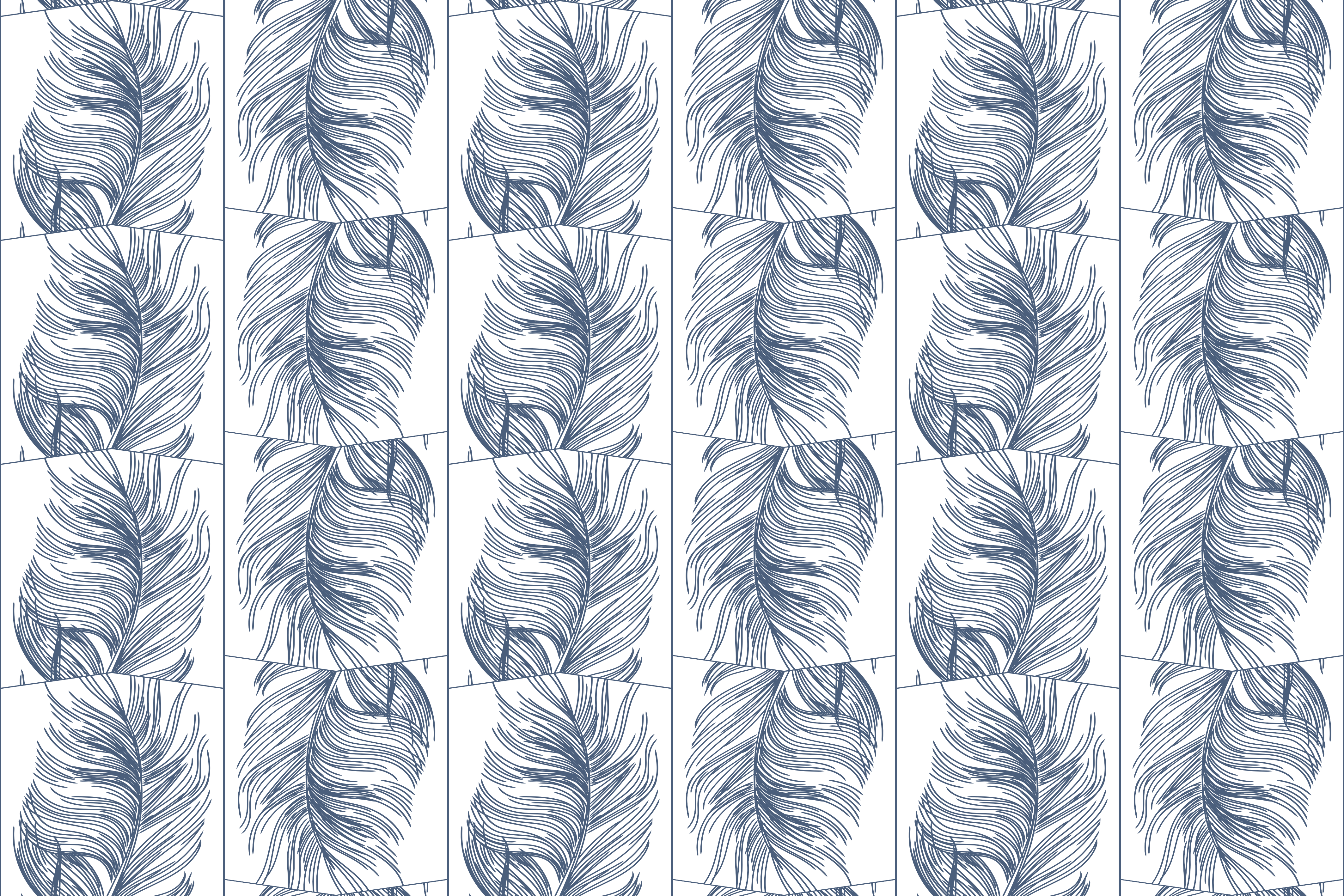 비닐 카펫 자연 우아한 잎사귀 - TenStickers