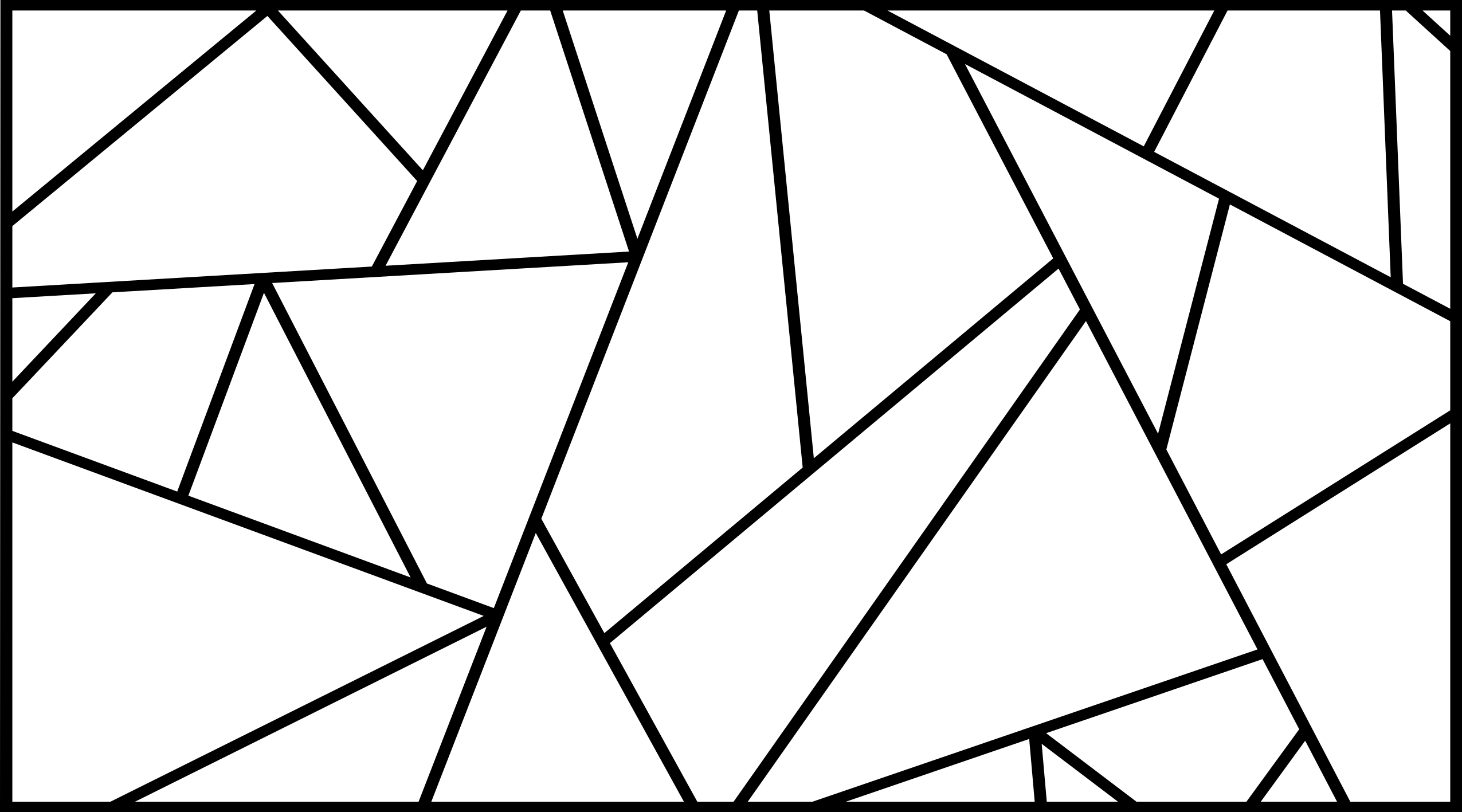 기하학적 효과 비닐 카펫 날카로운 각도의 패턴 - TenStickers