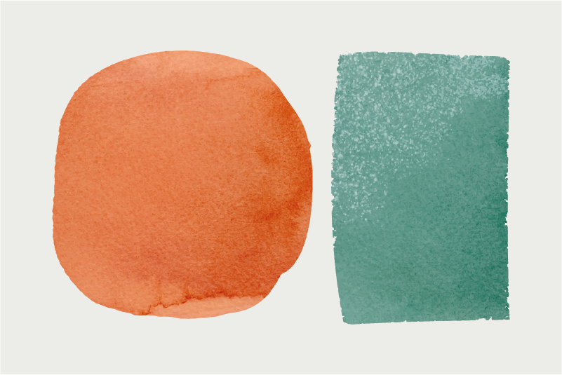 도트 앤 스퀘어 미니멀리즘 디자인 러그 - TenStickers