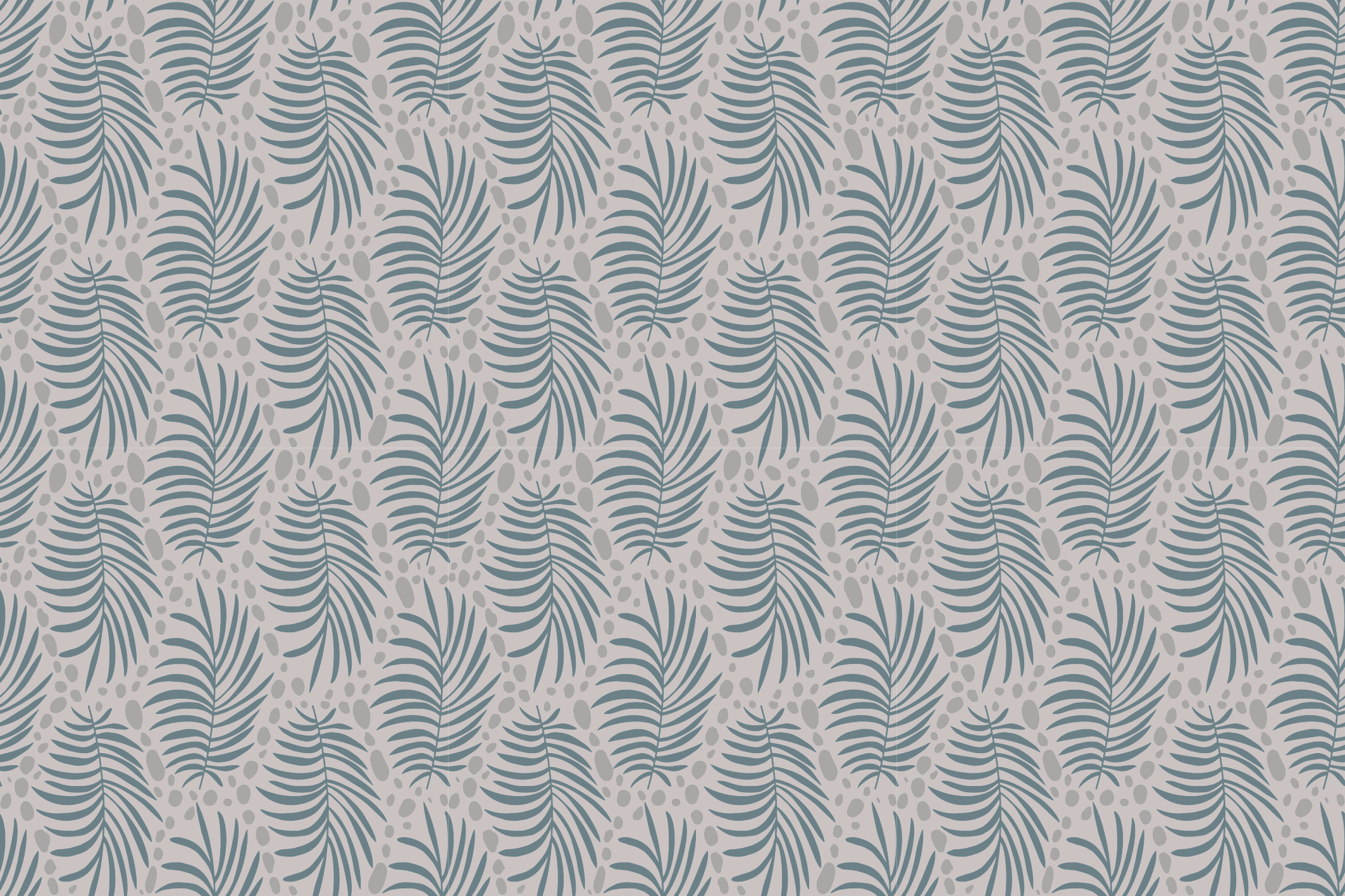 비닐 카펫 자연 잎사귀 초록 무늬 - TenStickers