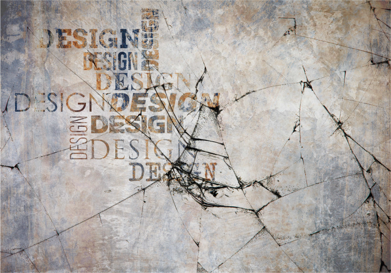 비닐 카펫 스톤 효과 크랙이 난 돌 조판 - TenStickers