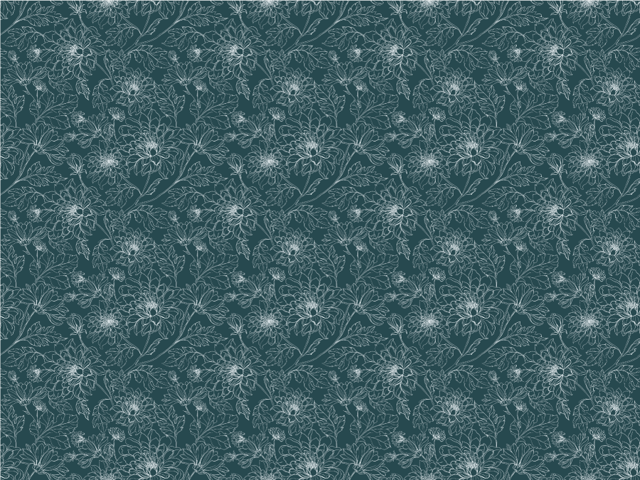 비닐 카펫 꽃과 식물 botanical Pattern Overlay - TenStickers