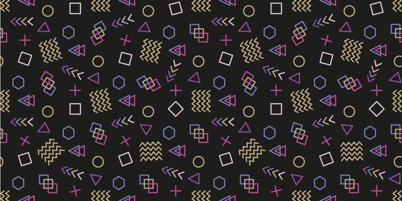 비닐 카펫 벤디미아 복고풍 기하학적 모양 - TenStickers