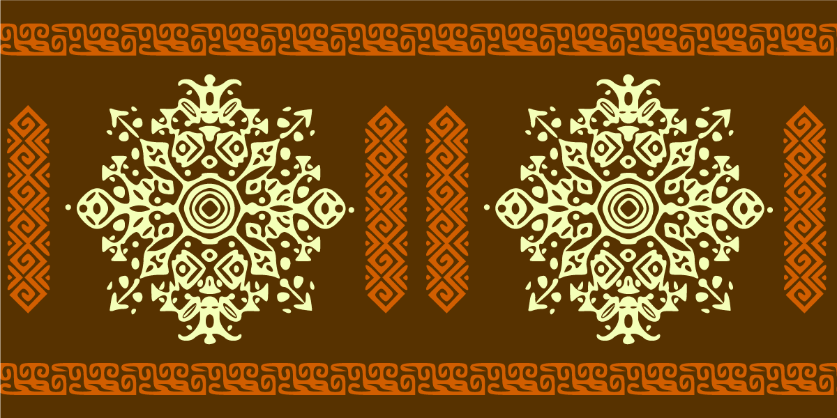 만다라 비닐 카펫 만다라 모티브 앙상블 - TenStickers