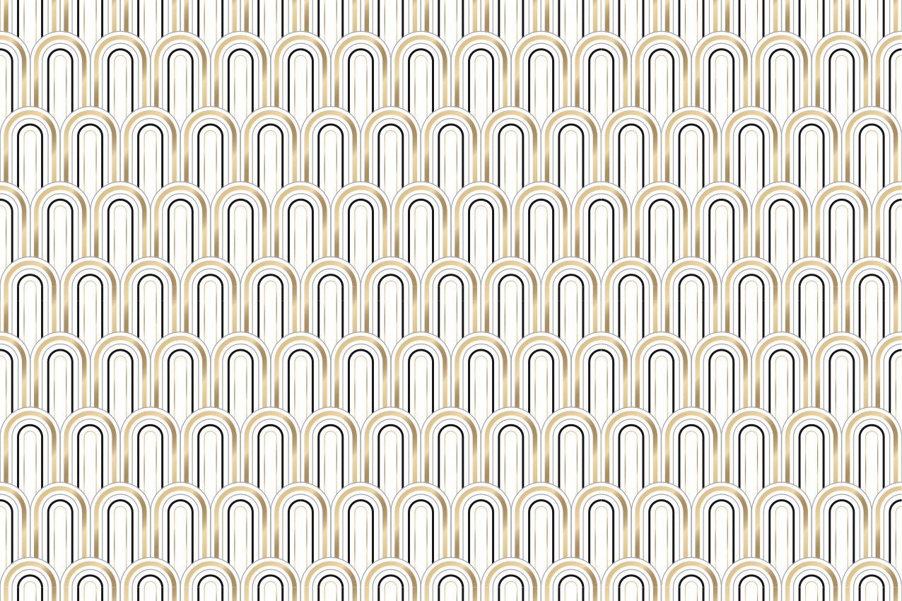 기하학적 효과 비닐 카펫 아치 패턴 디자인 - TenStickers