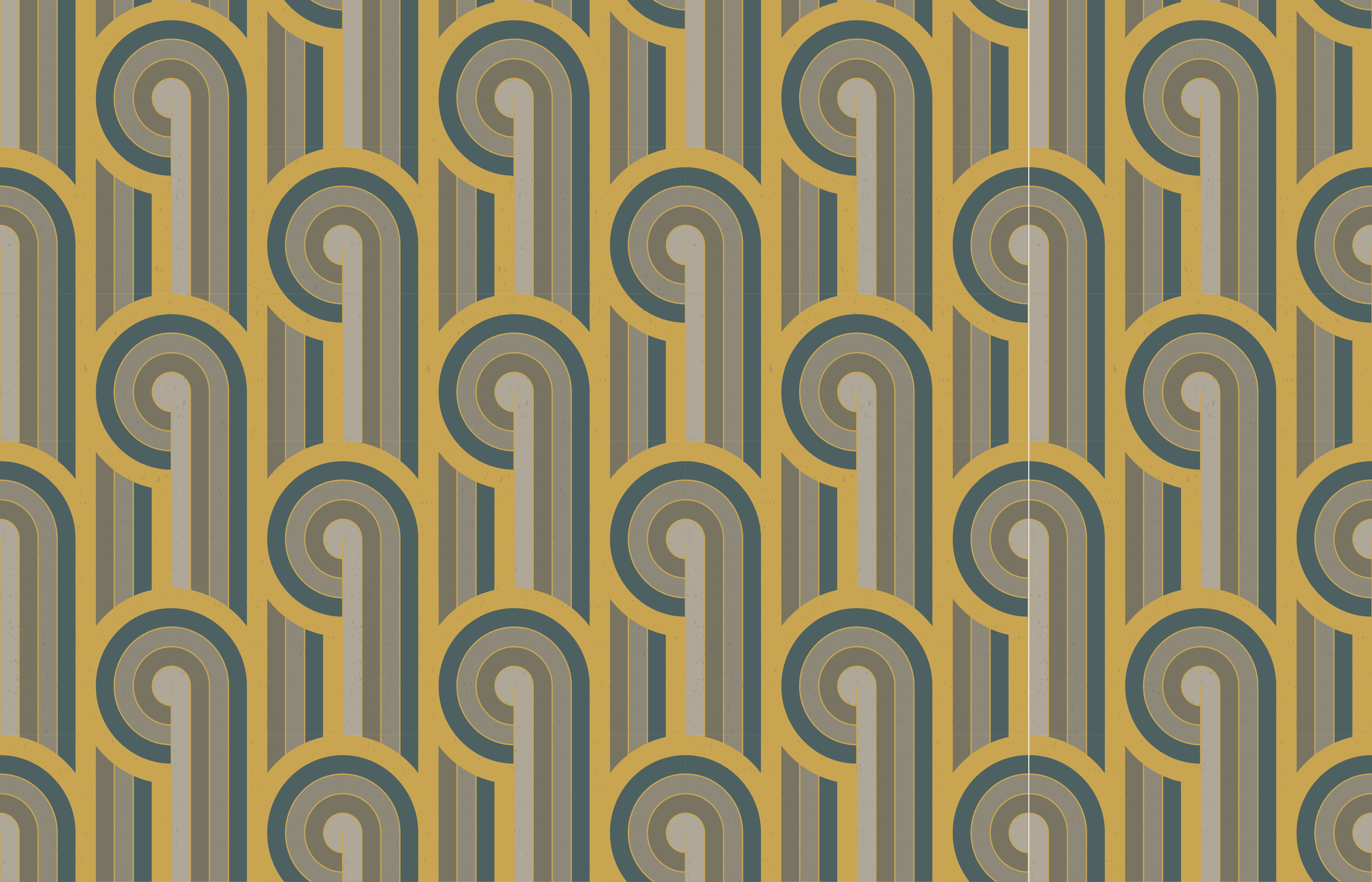 비닐 카펫 벤디미아 기하학적 패턴의 우아함 - TenStickers