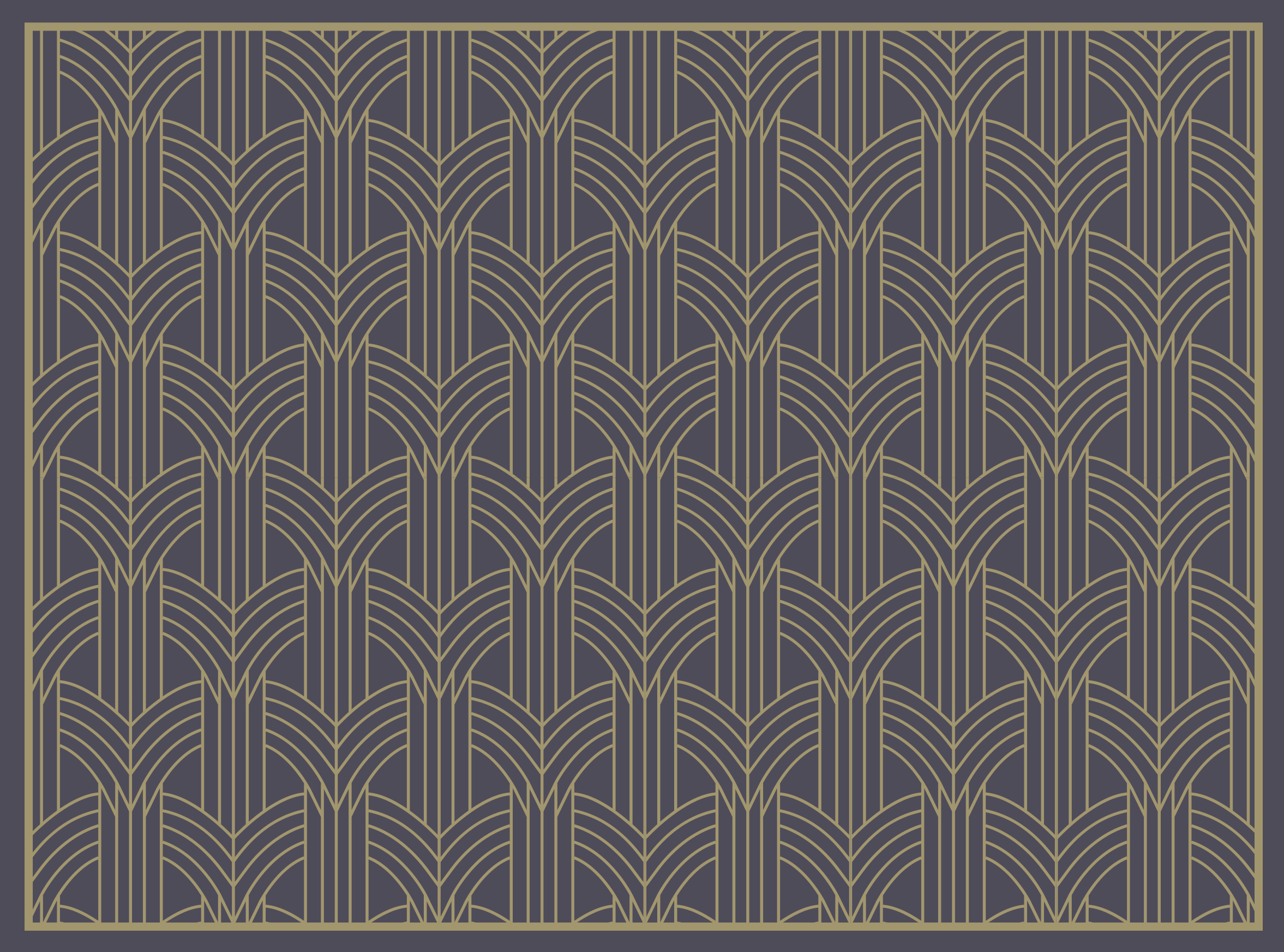 기하학적 효과 비닐 카펫 우아한 기하학적 패턴 - TenStickers