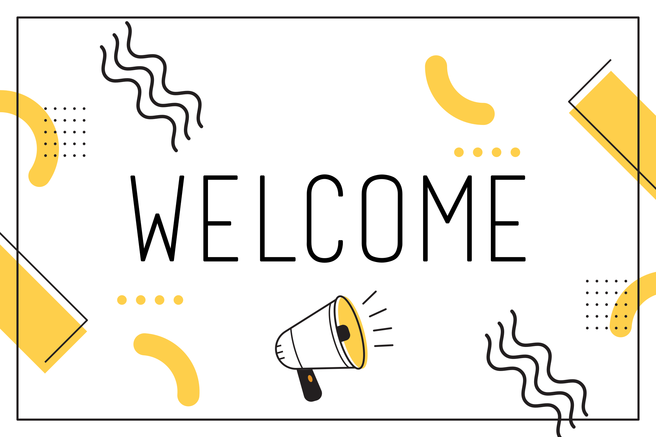 문구와 함께 비닐 양탄자 인사 메시지 - TenStickers