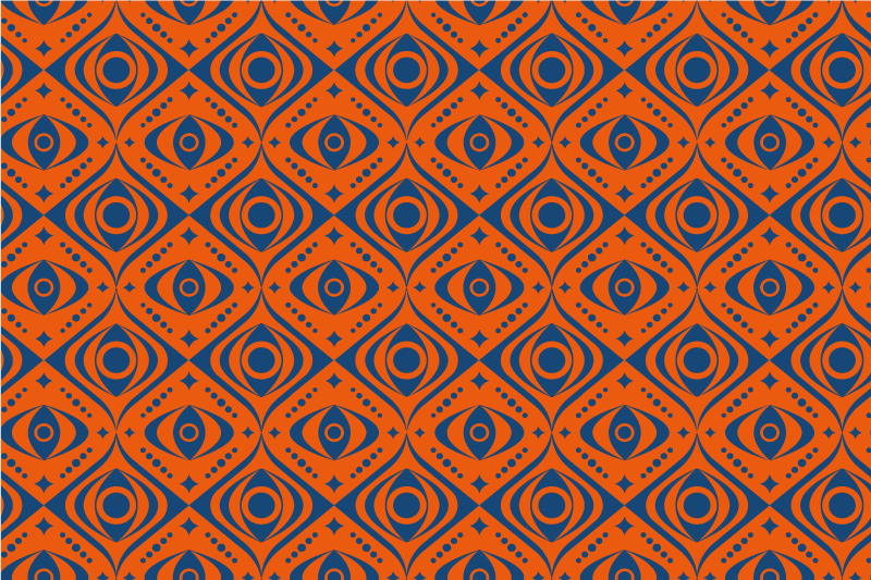 기하학적 효과 비닐 카펫 기하학적인 눈 패턴 - TenStickers