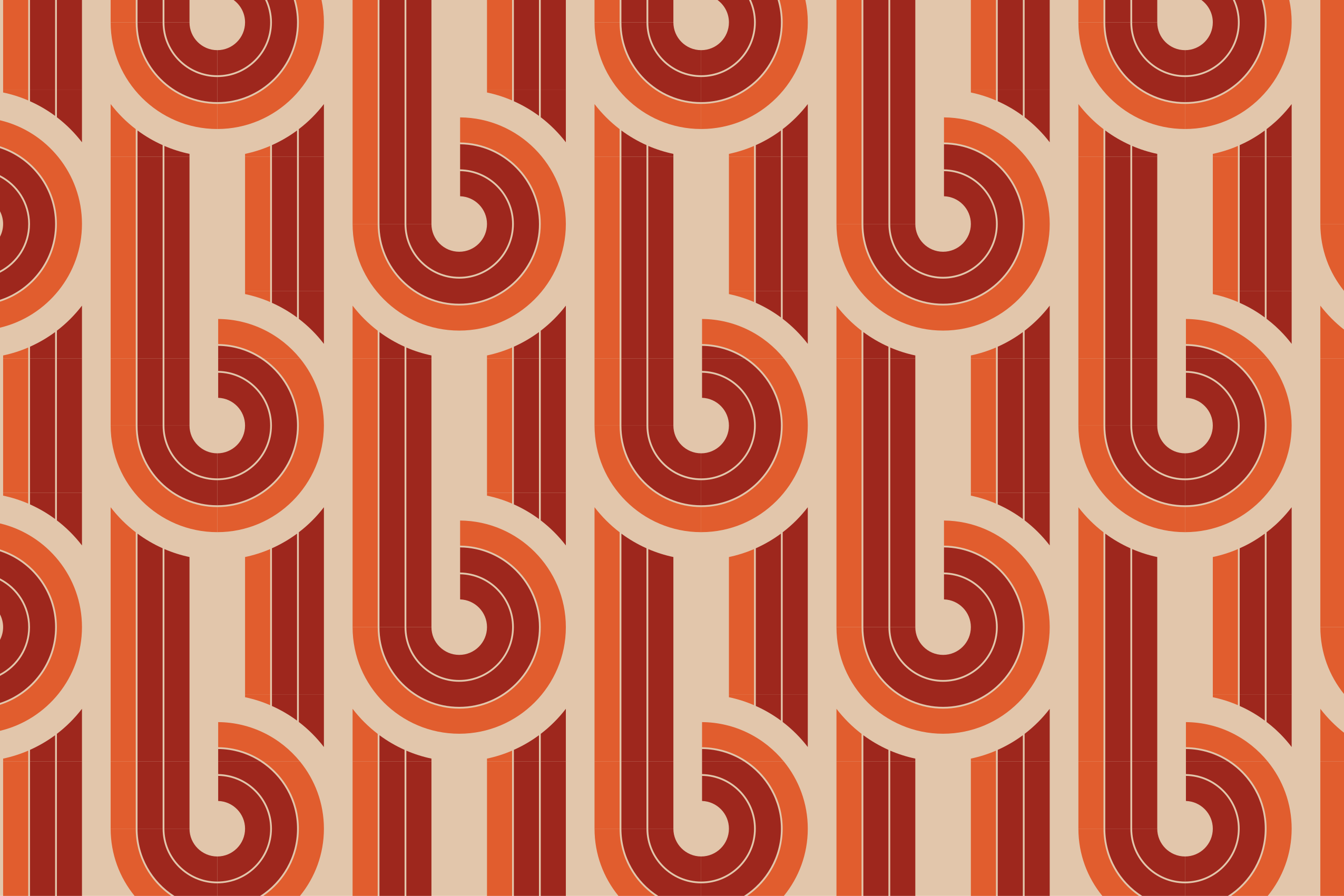 기하학적 효과 비닐 카펫 복고풍 기하학적 패턴 - TenStickers