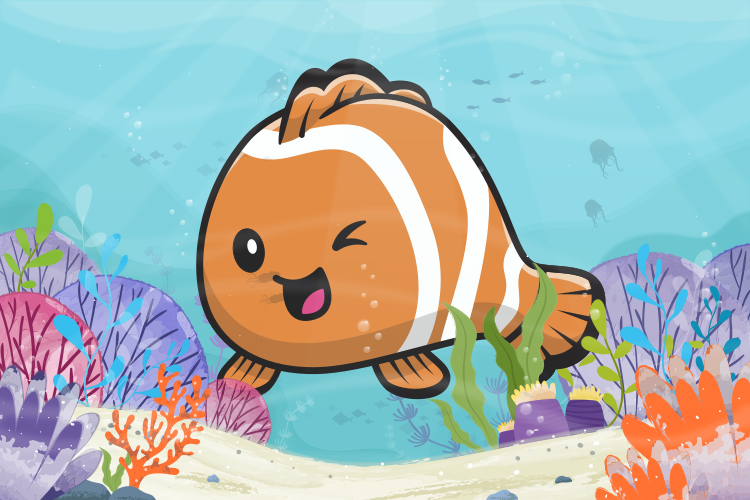 어린 이용 비닐 카펫 애니메이션 수중 모험 - TenStickers