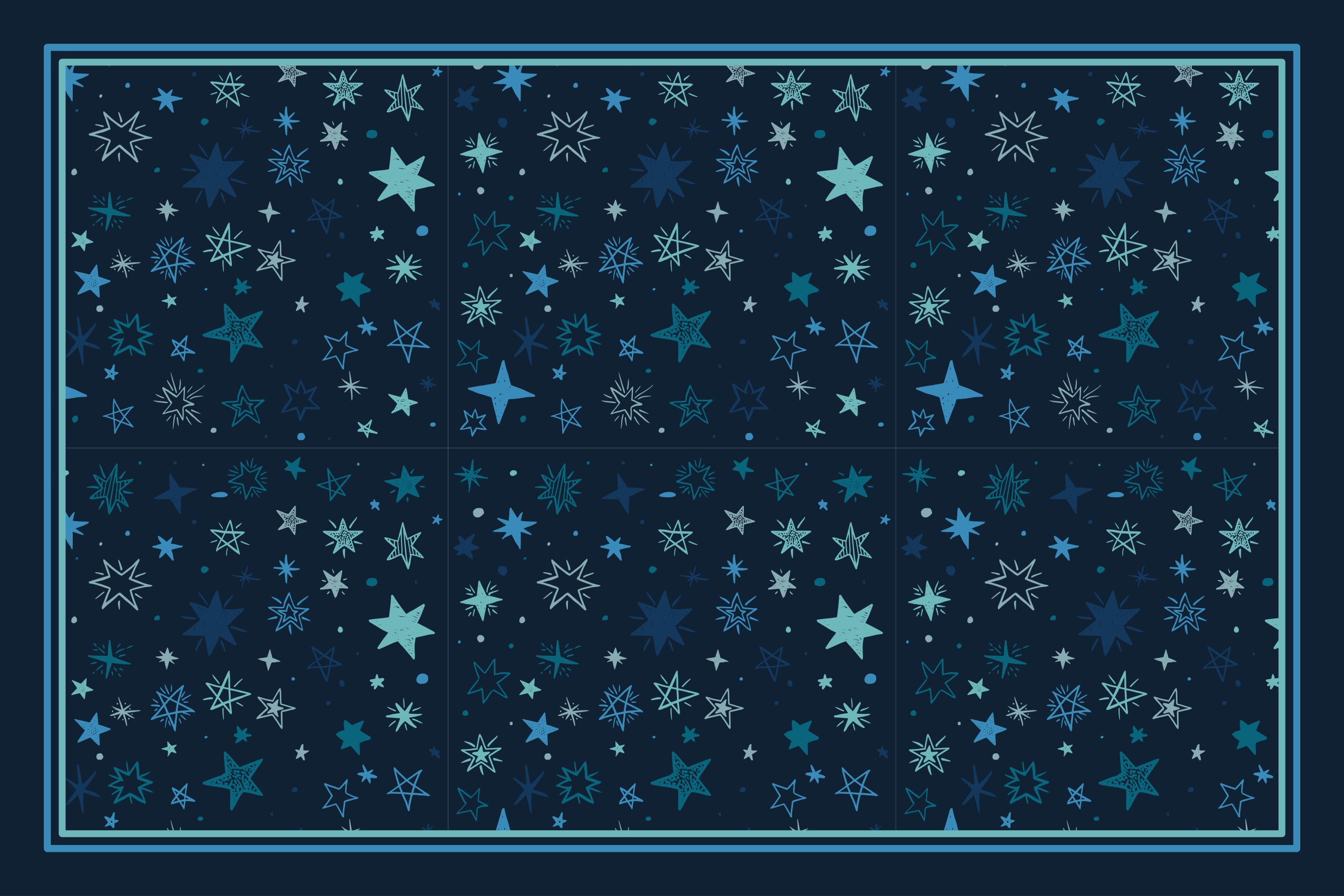 별이있는 비닐 카펫 천체 모티프 디자인 - TenStickers