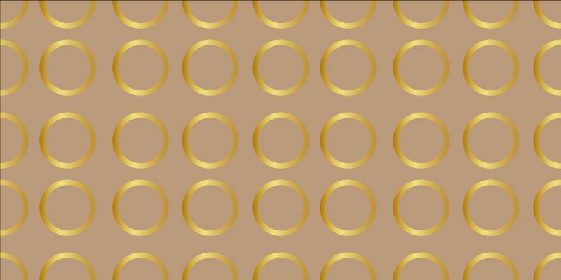 줄무늬 비닐 카펫 기하학적 원형 패턴 - TenStickers