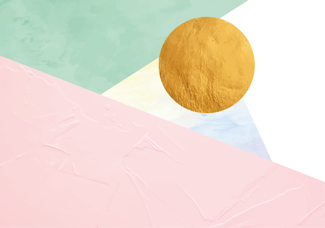 기하학적 효과 비닐 카펫 기하학적 파스텔 모양 - TenStickers