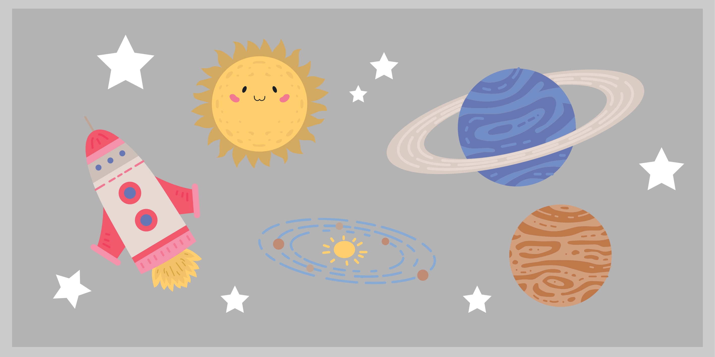 어린 이용 비닐 카펫 우주 모험 테마 - TenStickers