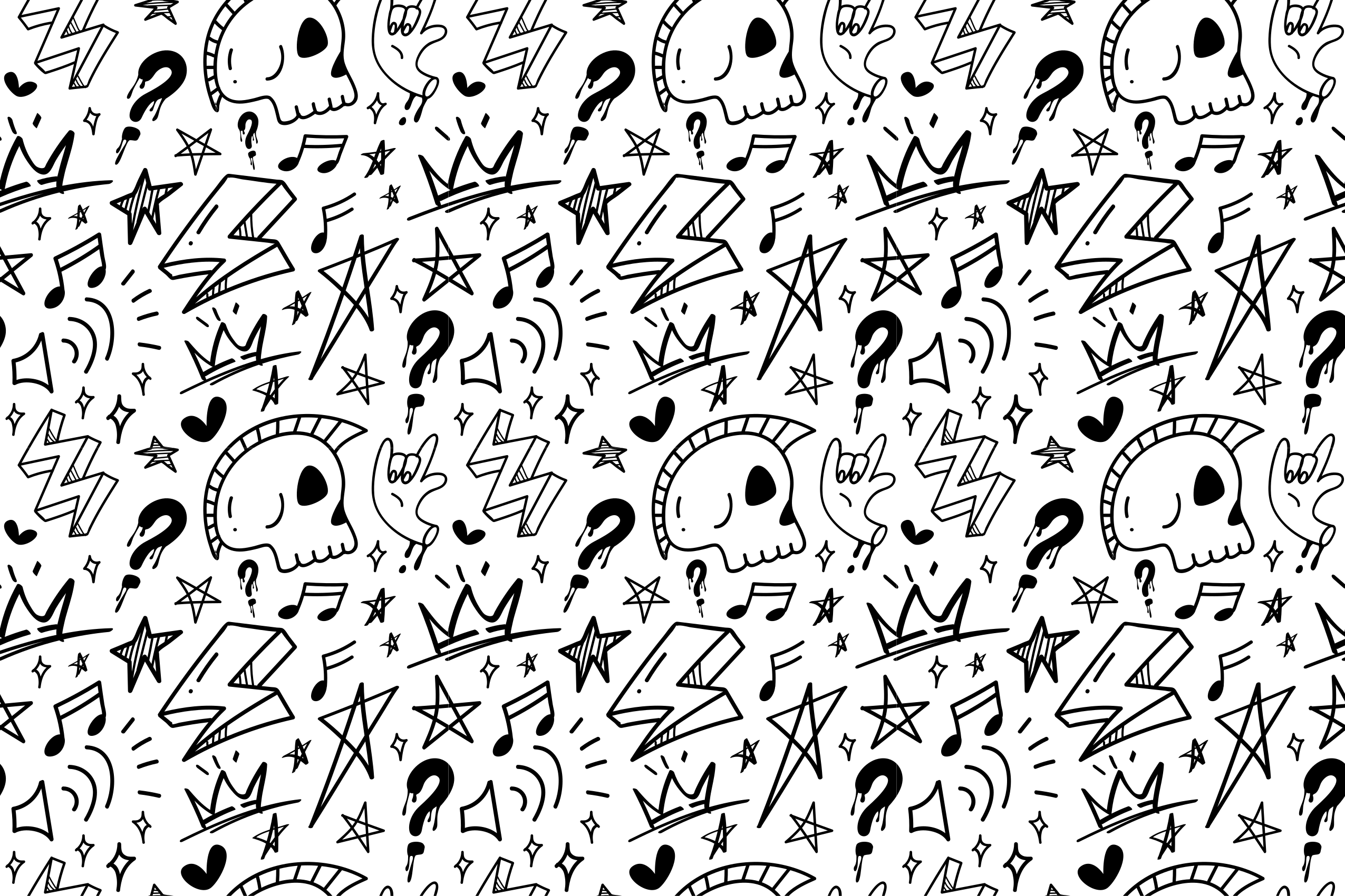 열대 효과 비닐 카펫 절충주의의 십대 패턴 - TenStickers